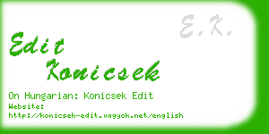 edit konicsek business card
